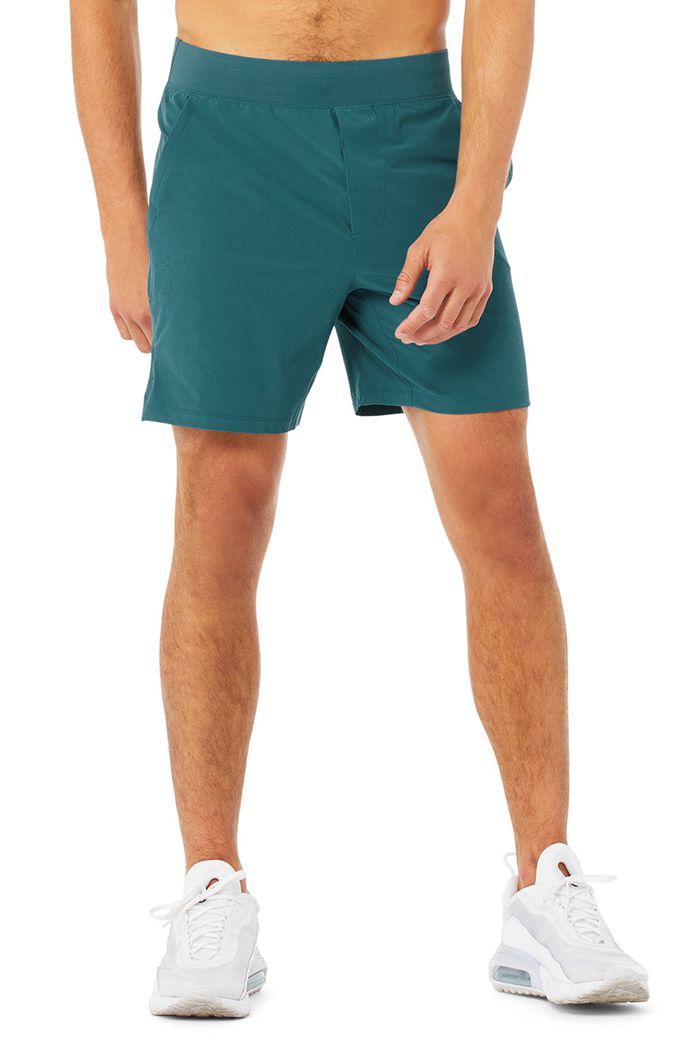 Alo Yoga 7" Repetition Short Herr Blå | 4853760-XJ