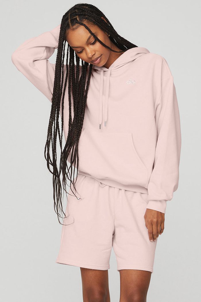 Alo Yoga Accolade Hoodie Dam Rosa | 7854902-ZC