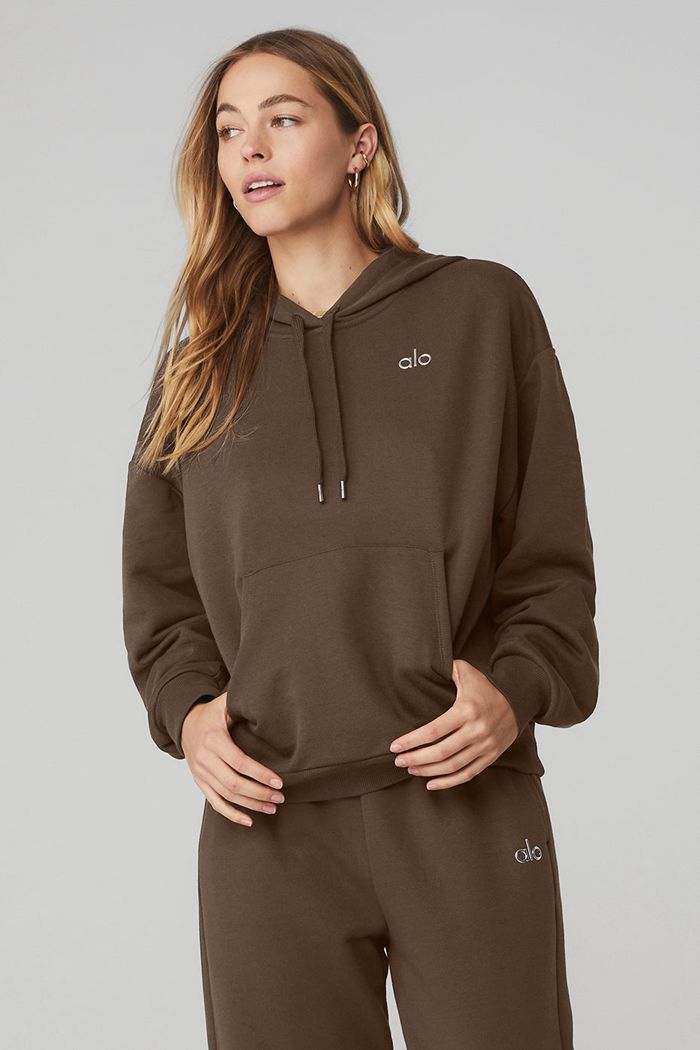 Alo Yoga Accolade Hoodie Dam Svarta | 2845609-VP