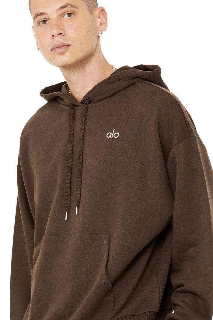 Alo Yoga Accolade Hoodie Herr Svarta | 1594602-UH