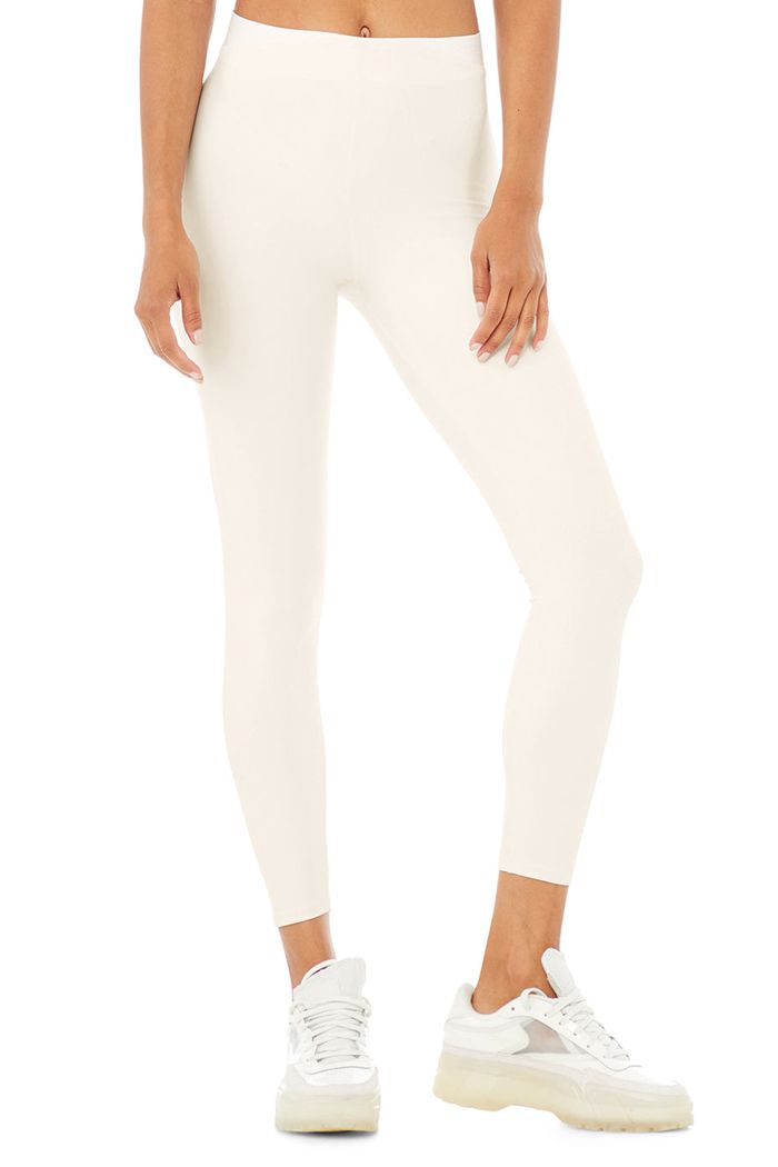 Alo Yoga Airlift High-Midja 7/8 Corset Leggings Dam Vita | 7051389-WM