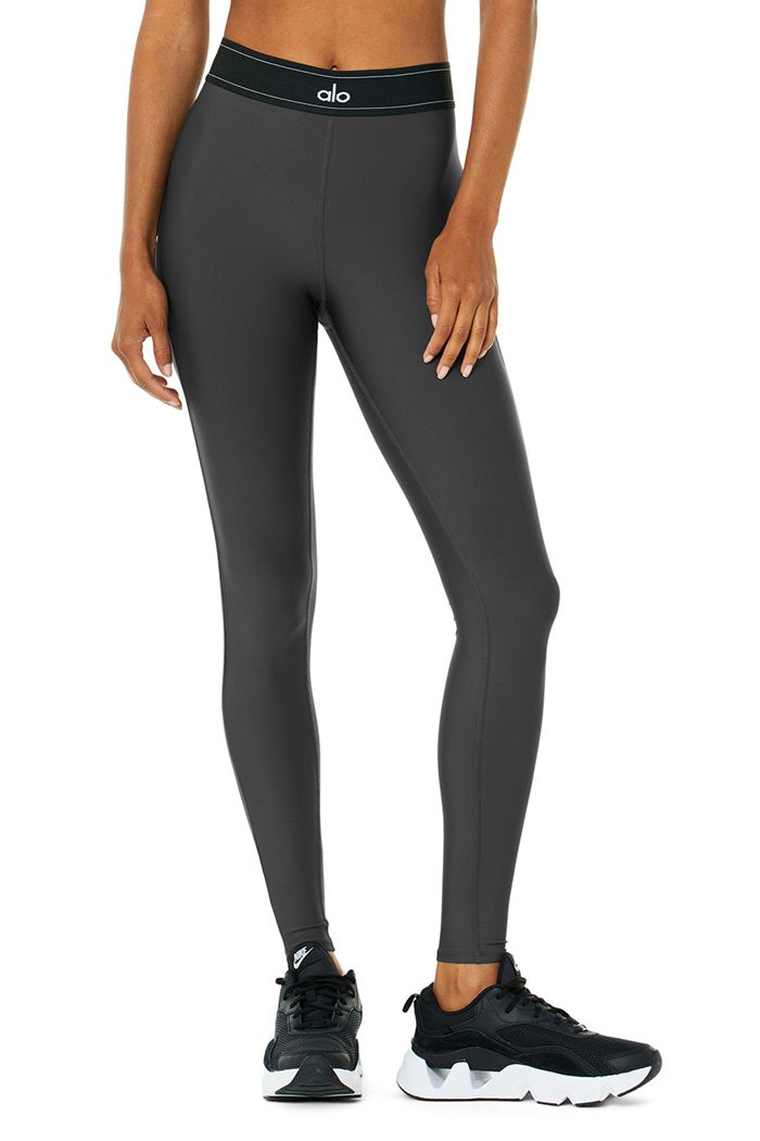 Alo Yoga Airlift High-Midja Suit Up Leggings Dam Mörkgrå | 2513907-EA