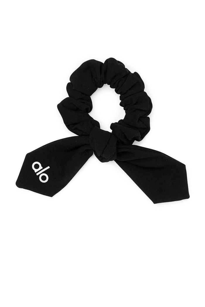 Alo Yoga Alosoft Rhythm Scrunchie Dam Svarta | 3596408-QB