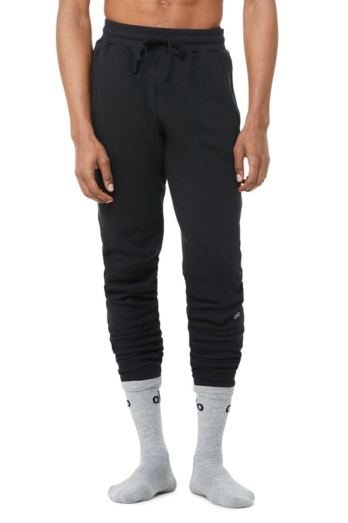 Alo Yoga Base Sweat Byxor Herr Svarta | 4182037-JH