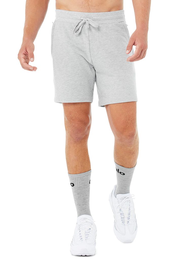 Alo Yoga Chill Short Herr Grå | 5219463-XI