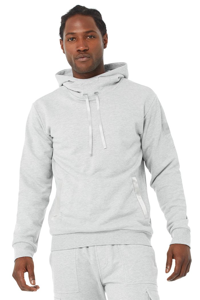 Alo Yoga Highline Hoodie Herr Grå | 8236574-ST