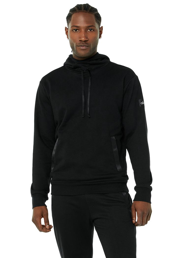 Alo Yoga Highline Hoodie Herr Svarta | 0614597-QE