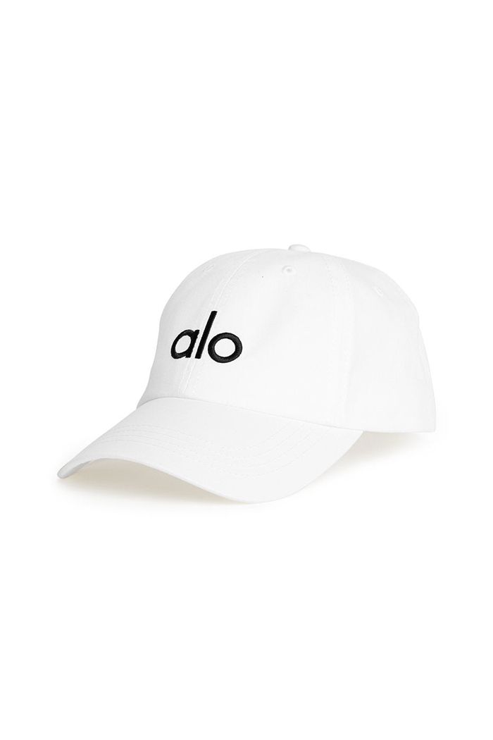 Alo Yoga Off-Duty Cap Herr Vita Svarta | 3792615-VB