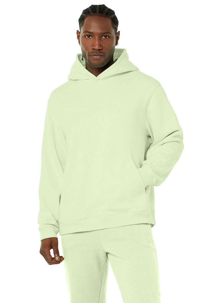 Alo Yoga Renown Hoodie Herr Gröna | 2573901-SA