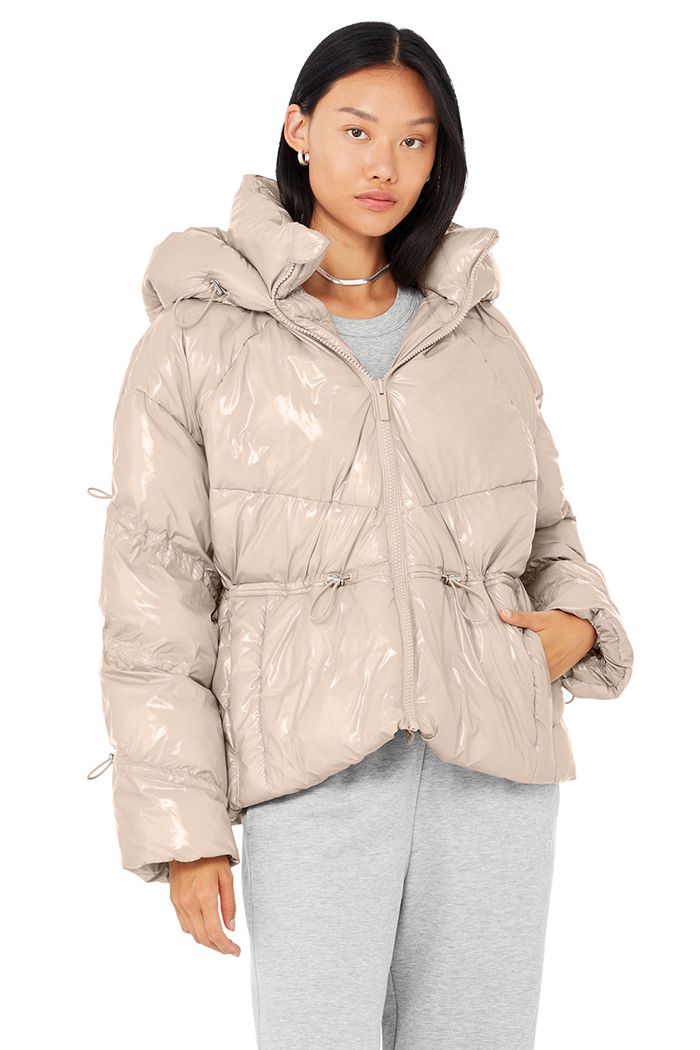 Alo Yoga Stunner Puffer Jacka Dam Rosa | 0697238-OE