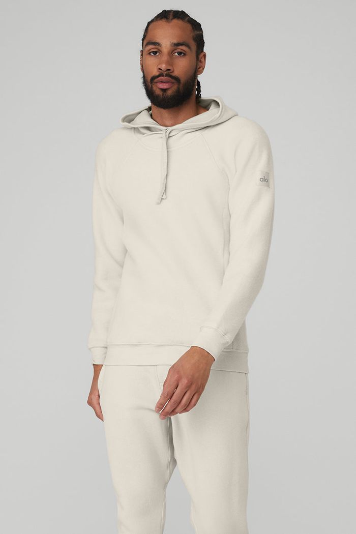 Alo Yoga The Triumph Hoodie Herr Beige | 6297531-IF