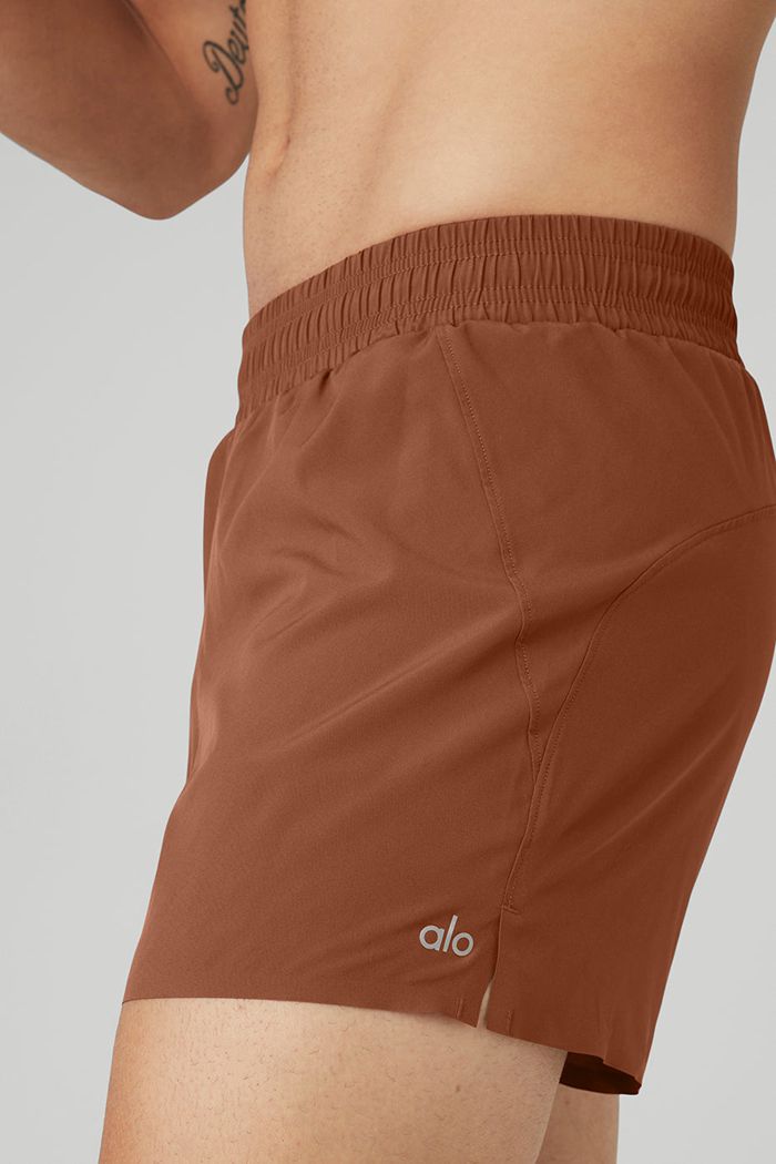 Alo Yoga 5'' Adapt Löpar Short Herr Röda | 3724105-AT