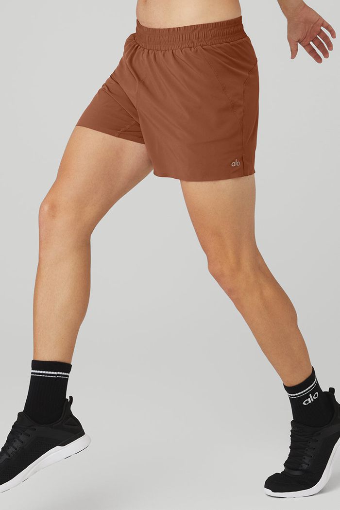 Alo Yoga 5\'\' Adapt Löpar Short Herr Röda | 3724105-AT