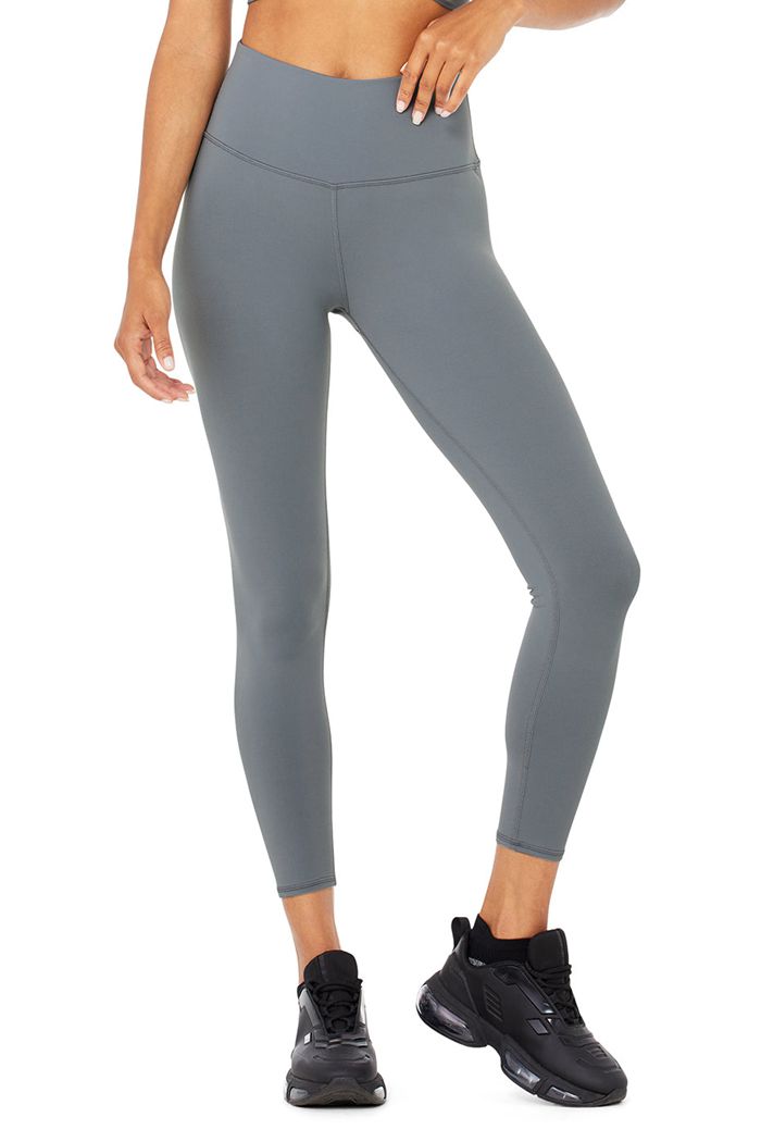 Alo Yoga 7/8 High-Midja Airbrush Leggings Dam Grå | 2134897-PK