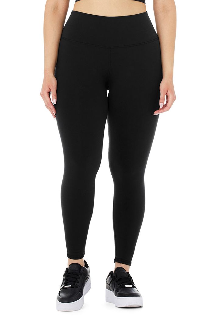 Alo Yoga 7/8 High-Midja Airbrush Leggings Dam Svarta | 5213480-FO