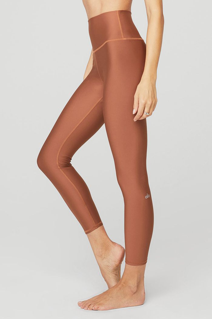 Alo Yoga 7/8 High-Midja Airlift Leggings Dam Röda | 4160589-PJ