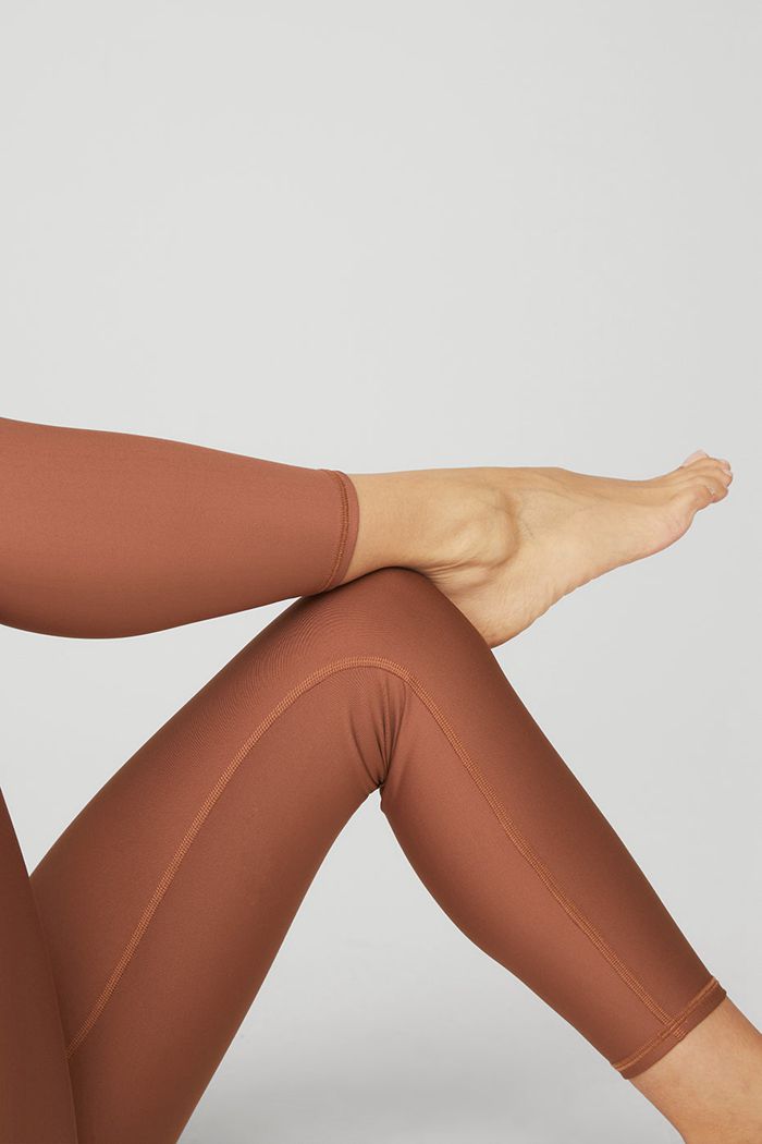 Alo Yoga 7/8 High-Midja Airlift Leggings Dam Röda | 4160589-PJ