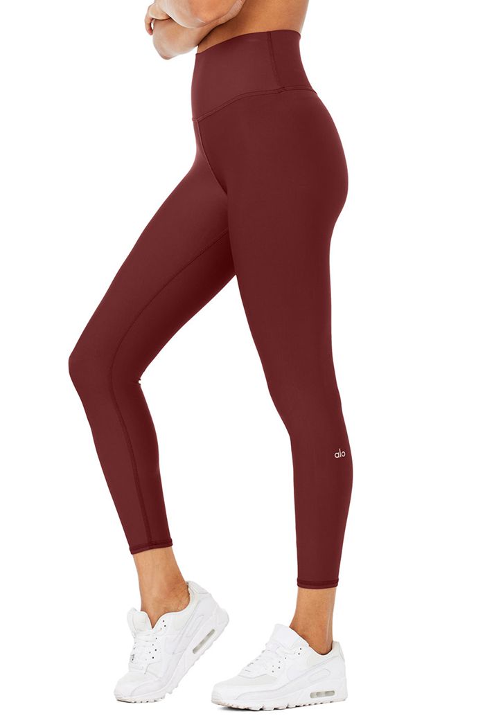 Alo Yoga 7/8 High-Midja Airlift Leggings Dam Röda | 5867210-VK