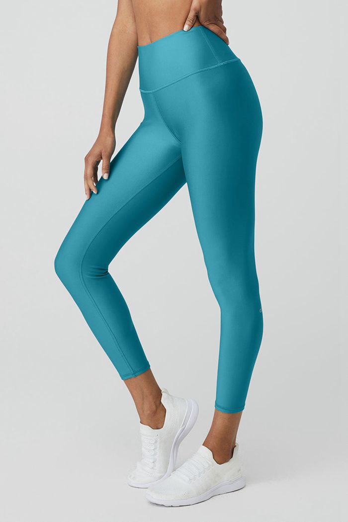 Alo Yoga 7/8 High-Midja Airlift Leggings Dam Blå | 8765923-TO