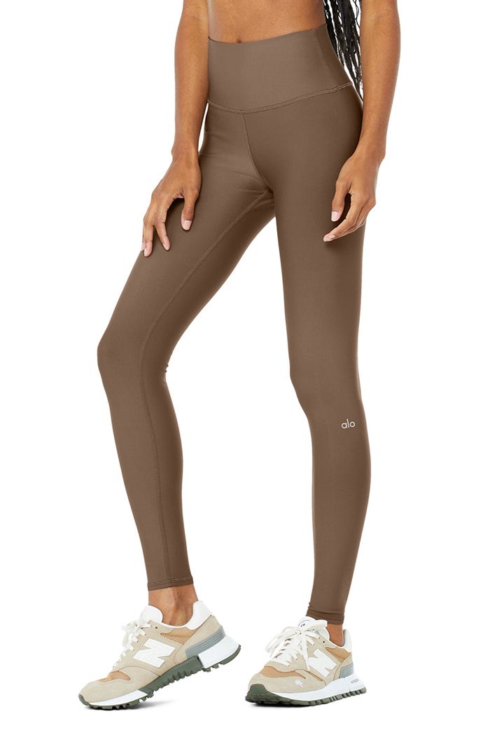 Alo Yoga 7/8 High-Midja Airlift Leggings Dam Bruna | 9130852-LY