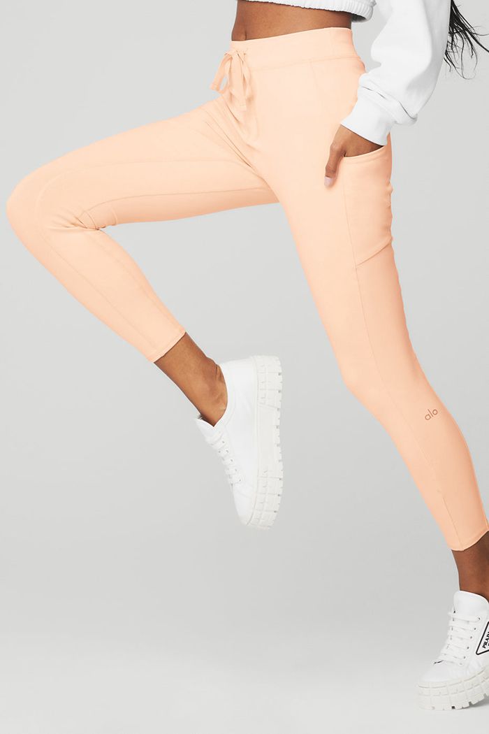 Alo Yoga 7/8 High-Midja Checkpoint Leggings Dam Beige | 4908567-FP