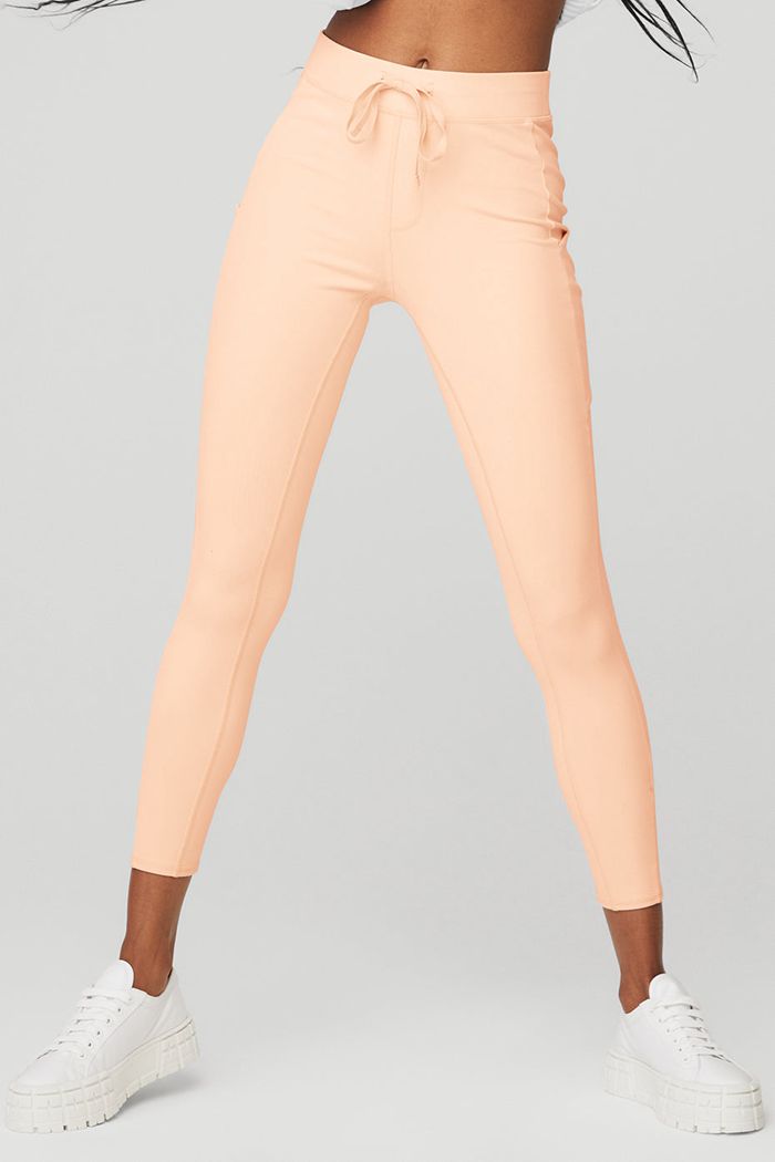 Alo Yoga 7/8 High-Midja Checkpoint Leggings Dam Beige | 4908567-FP