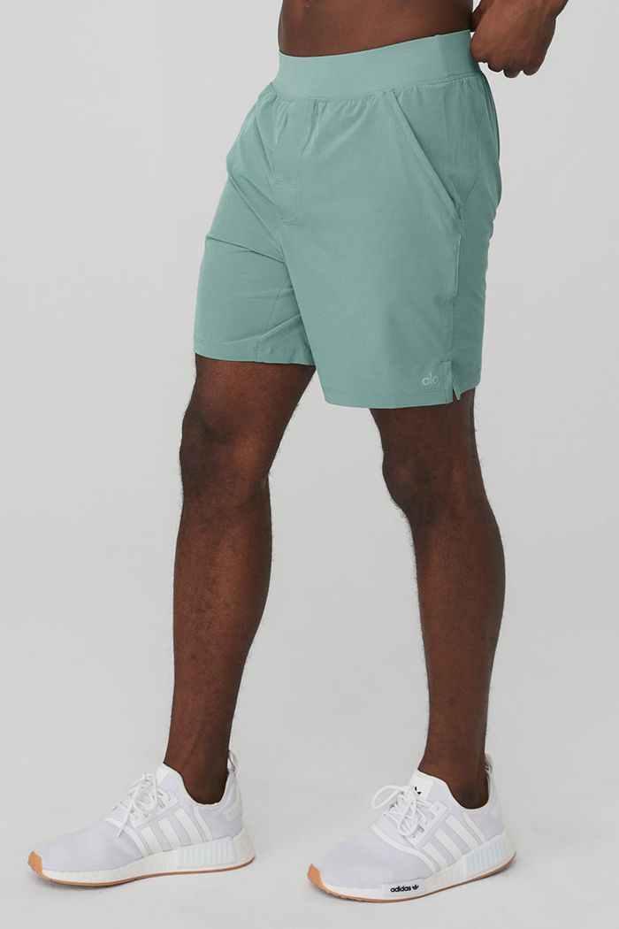 Alo Yoga 7'' Repetition Short Herr Blå | 8697543-QT