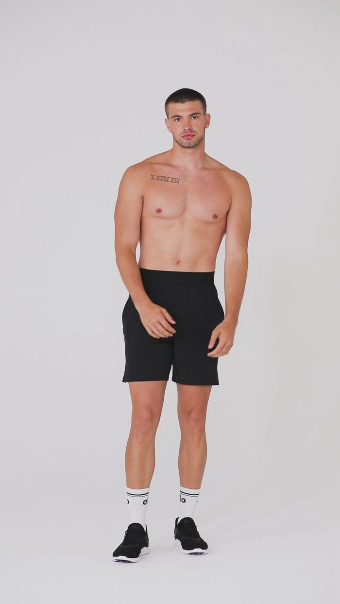 Alo Yoga 7'' Repetition Short Herr Röda | 4528901-BG