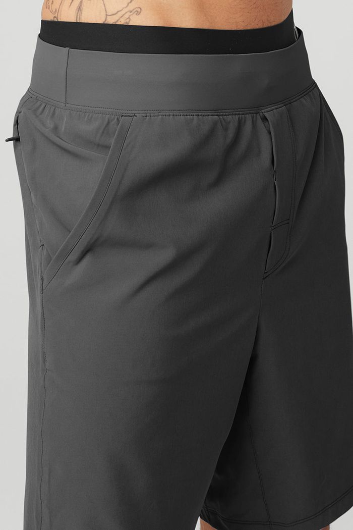 Alo Yoga 9'' Repetition Short Herr Mörkgrå | 3842617-XM