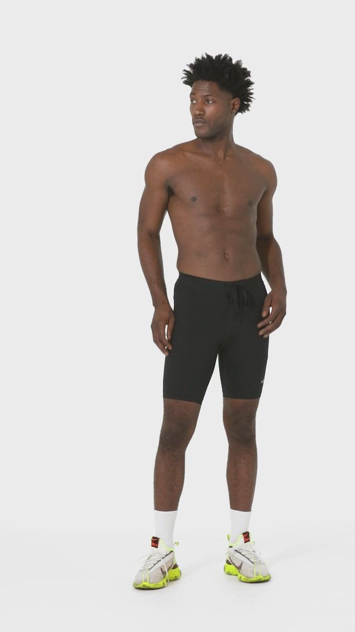 Alo Yoga 9 Warrior Compression Short Herr Grå | 0519376-VZ