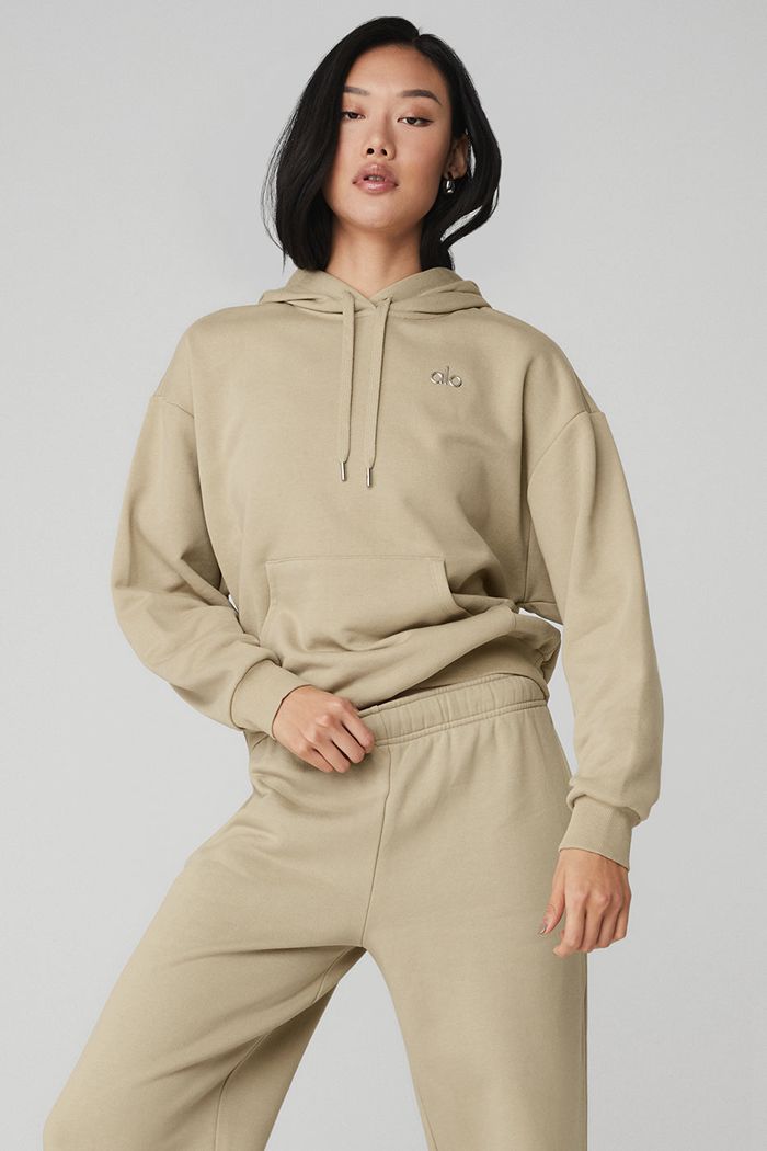 Alo Yoga Accolade Hoodie Dam Bruna | 0235814-RG