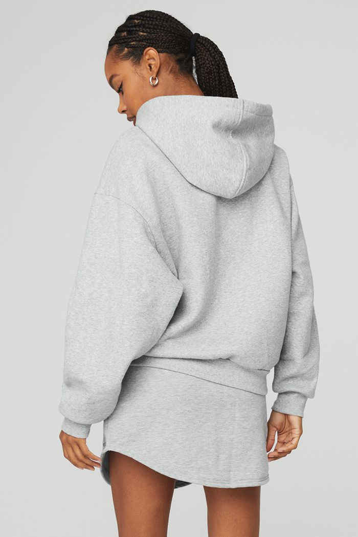 Alo Yoga Accolade Hoodie Dam Grå | 2450317-BF