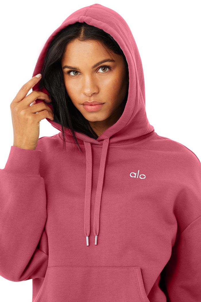 Alo Yoga Accolade Hoodie Dam Lila | 7842536-GN