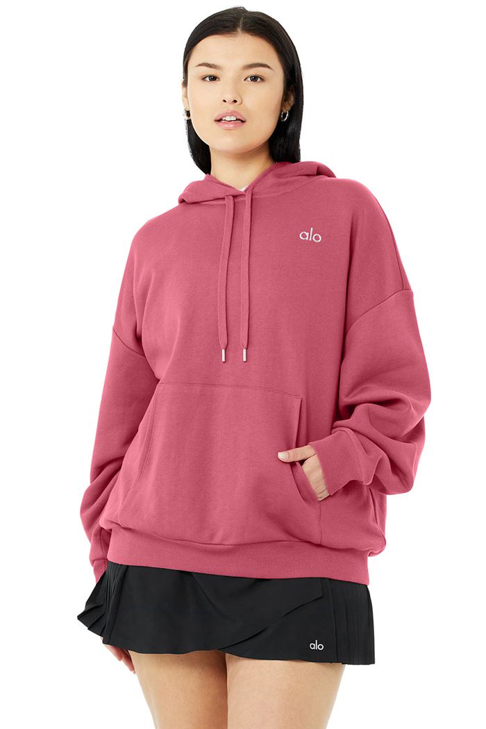 Alo Yoga Accolade Hoodie Dam Lila | 7842536-GN