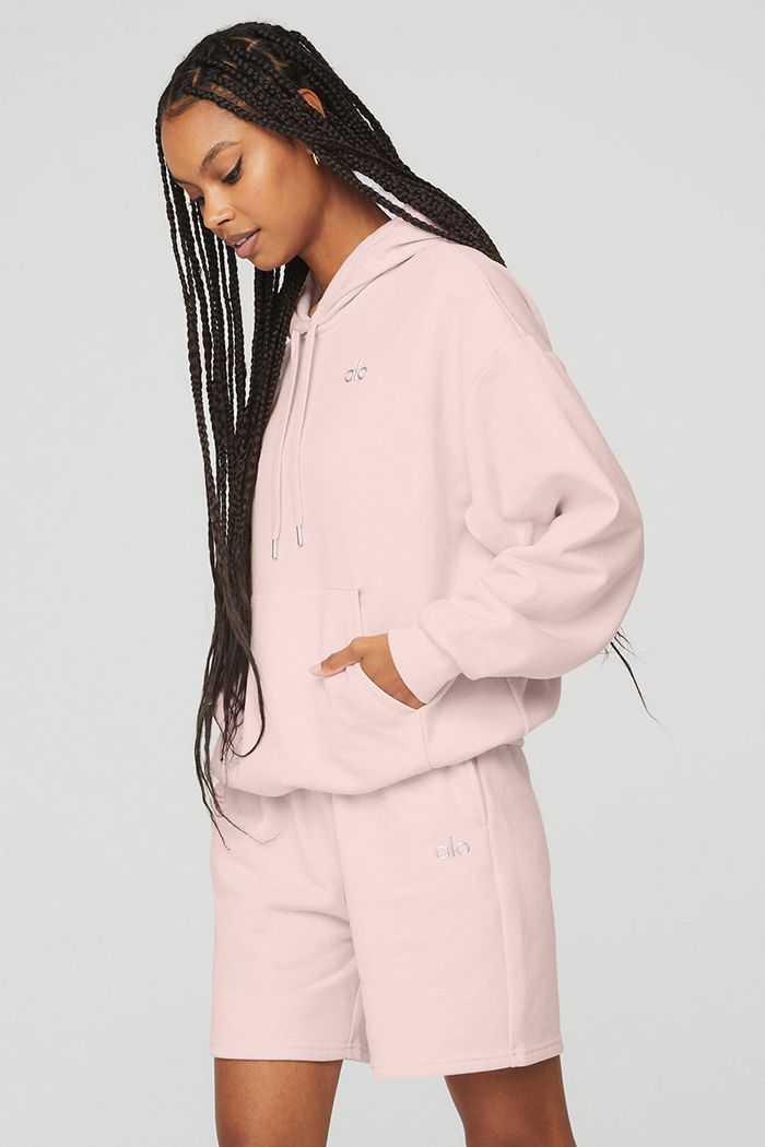 Alo Yoga Accolade Hoodie Dam Rosa | 7854902-ZC