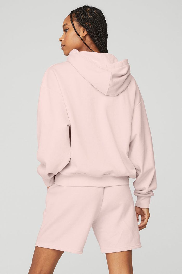 Alo Yoga Accolade Hoodie Dam Rosa | 7854902-ZC