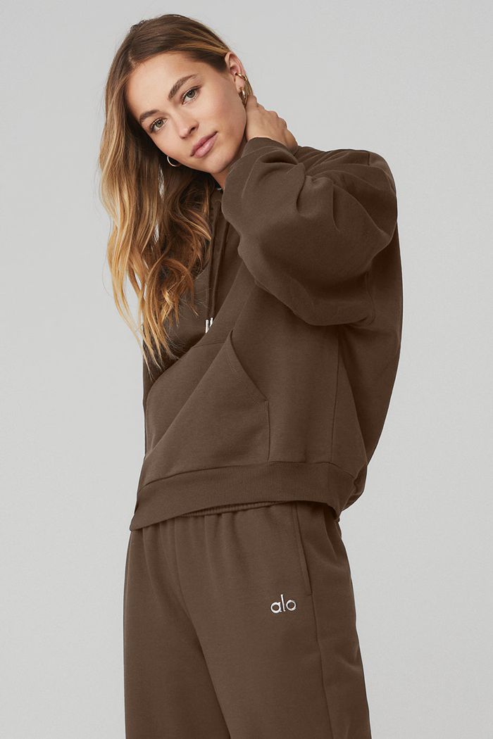 Alo Yoga Accolade Hoodie Dam Svarta | 2845609-VP