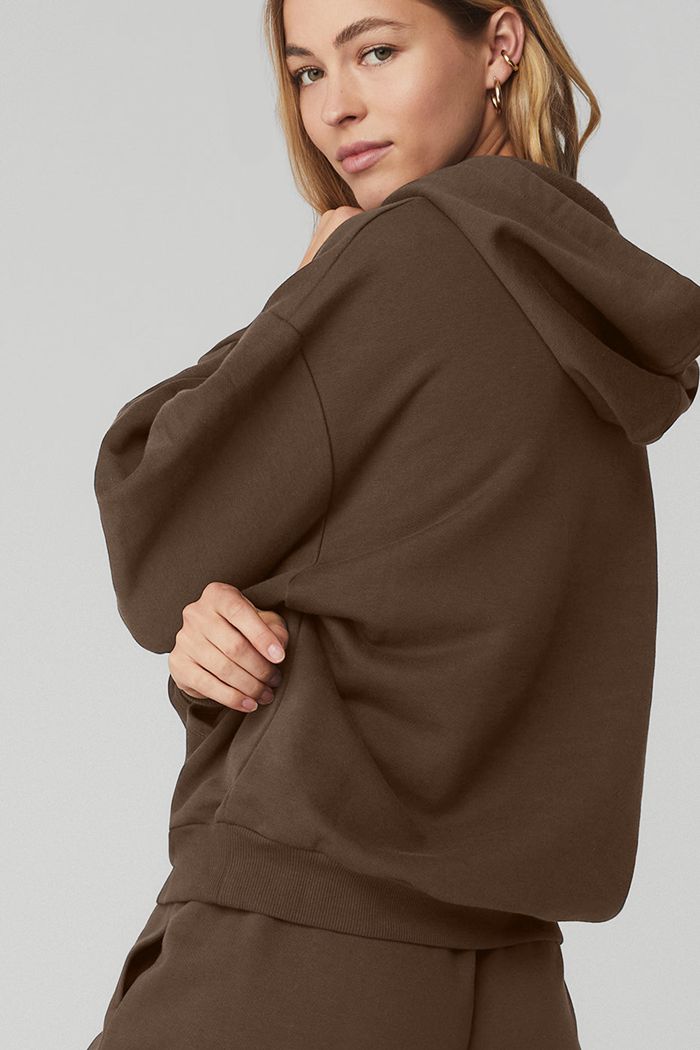 Alo Yoga Accolade Hoodie Dam Svarta | 2845609-VP