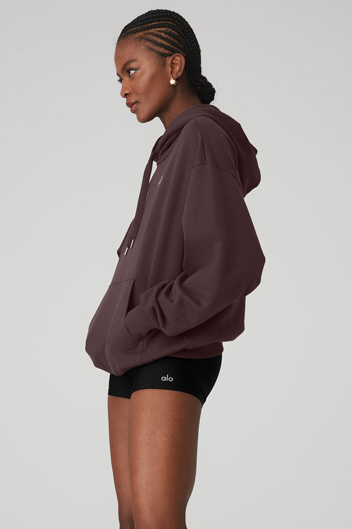 Alo Yoga Accolade Hoodie Dam Svarta | 9145386-RQ