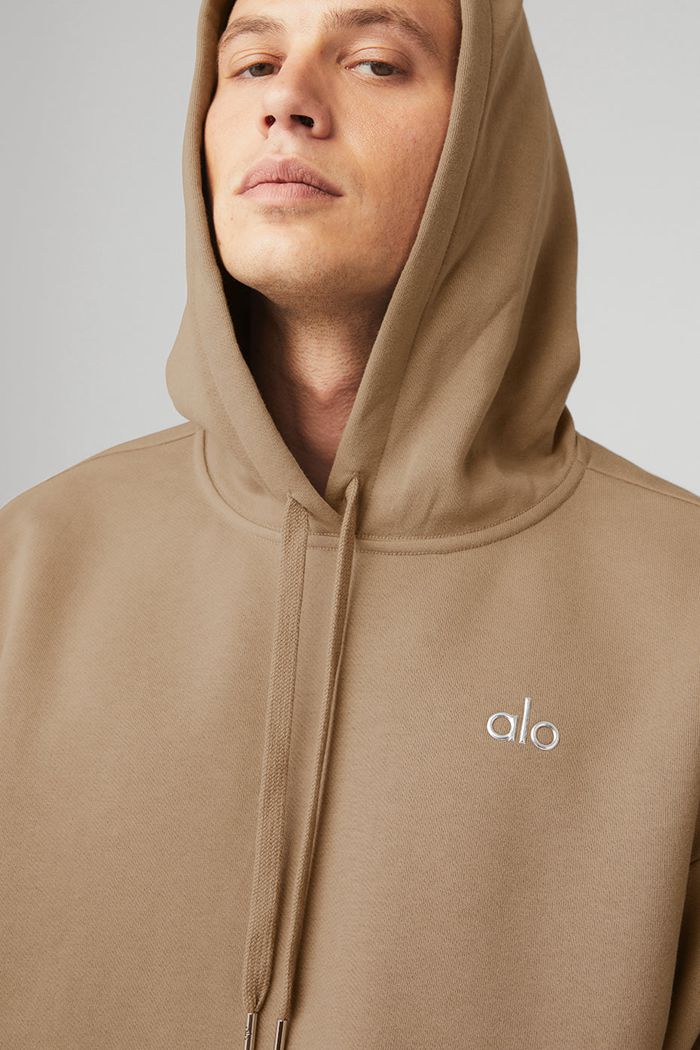 Alo Yoga Accolade Hoodie Herr Bruna | 8532406-TO