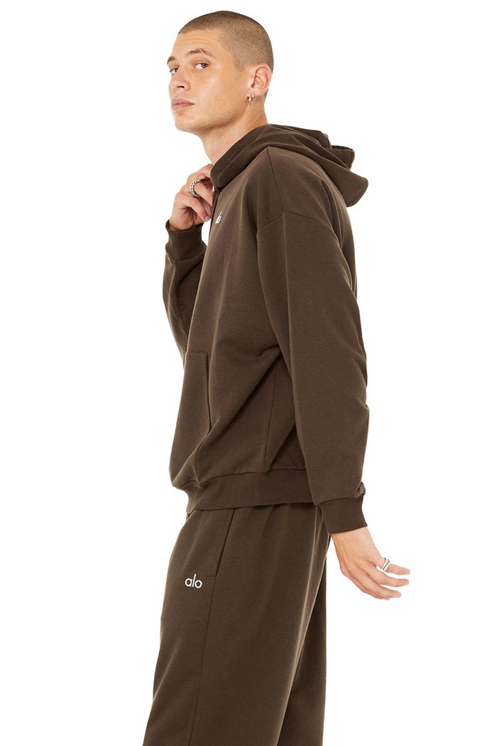 Alo Yoga Accolade Hoodie Herr Svarta | 1594602-UH