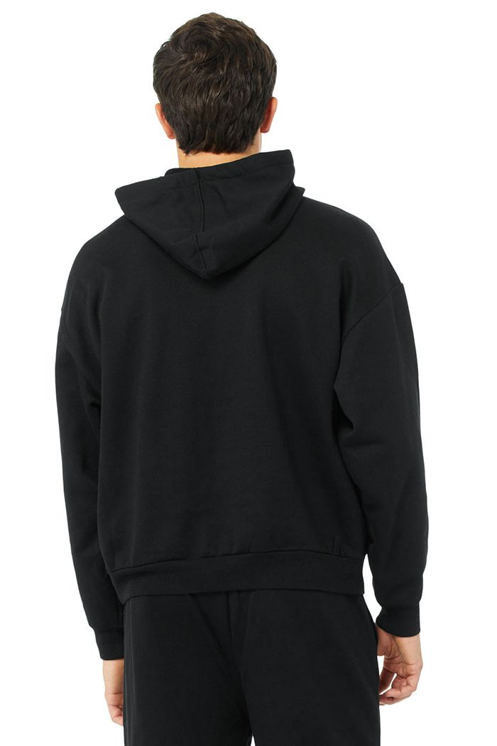 Alo Yoga Accolade Hoodie Herr Svarta | 5374689-WT