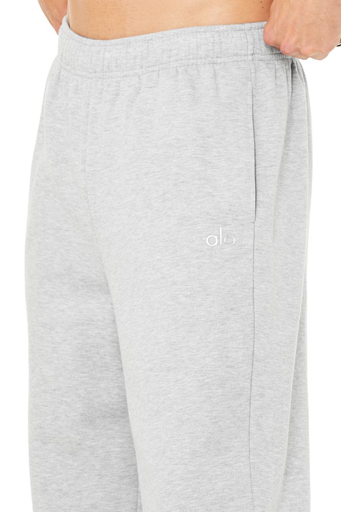 Alo Yoga Accolade Straight Leg Sweat Byxor Herr Grå | 7249501-VA