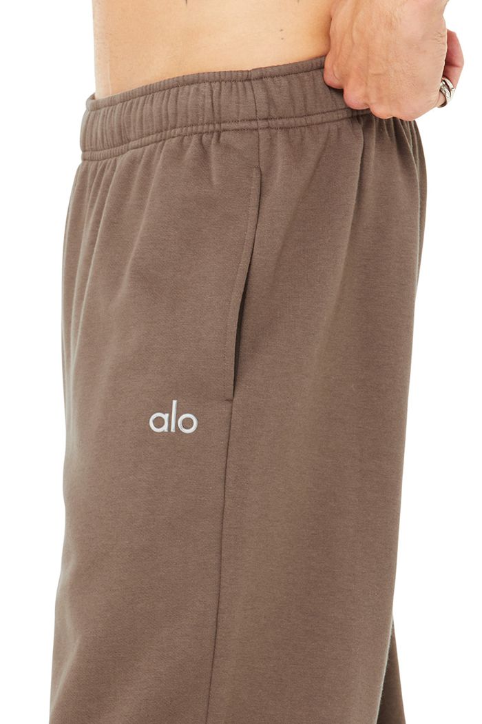 Alo Yoga Accolade Straight Leg Sweat Byxor Herr Bruna | 8064975-RV