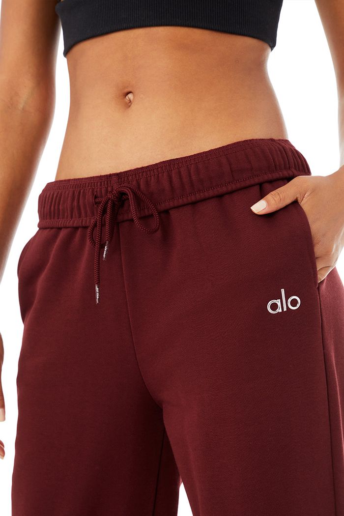 Alo Yoga Accolade Sweat Byxor Dam Röda | 7813624-DQ