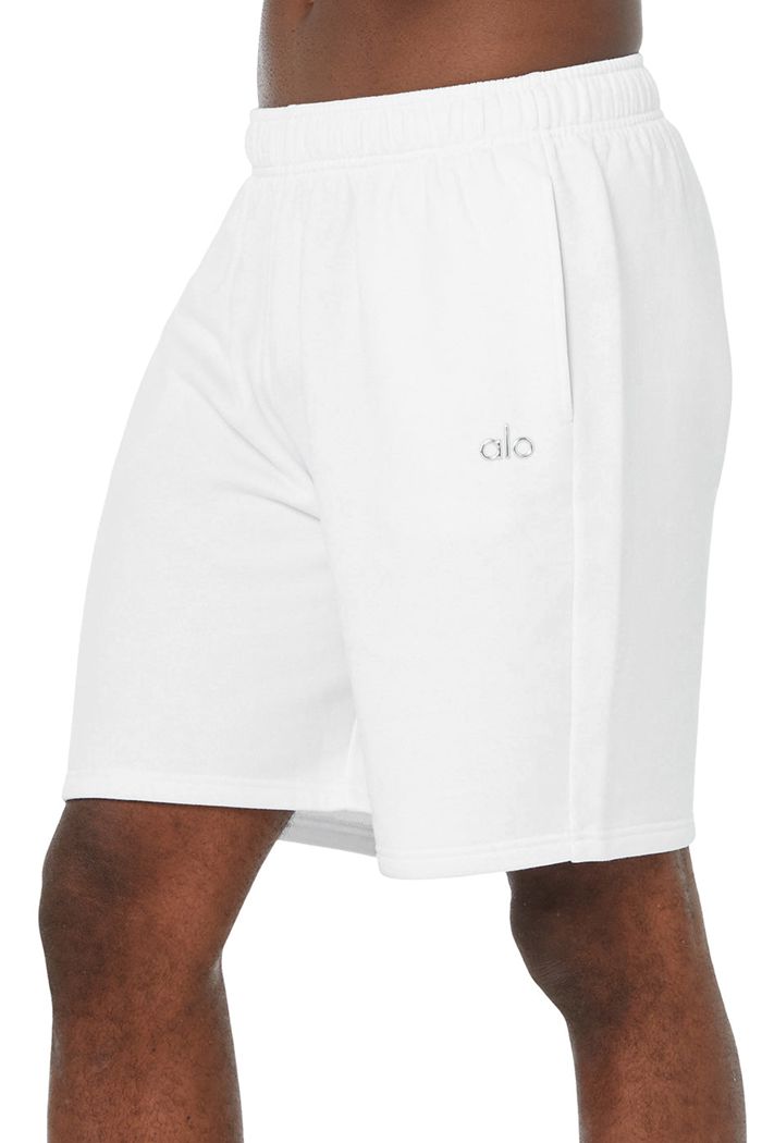 Alo Yoga Accolade Sweat Short Herr Vita | 7619342-LY