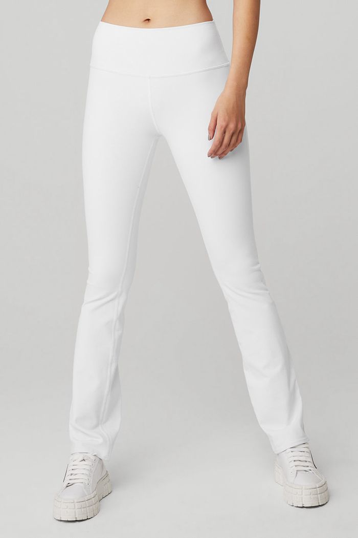 Alo Yoga Airbrush High-Midja 7/8 Bootcut Leggings Dam Vita | 1572064-KD