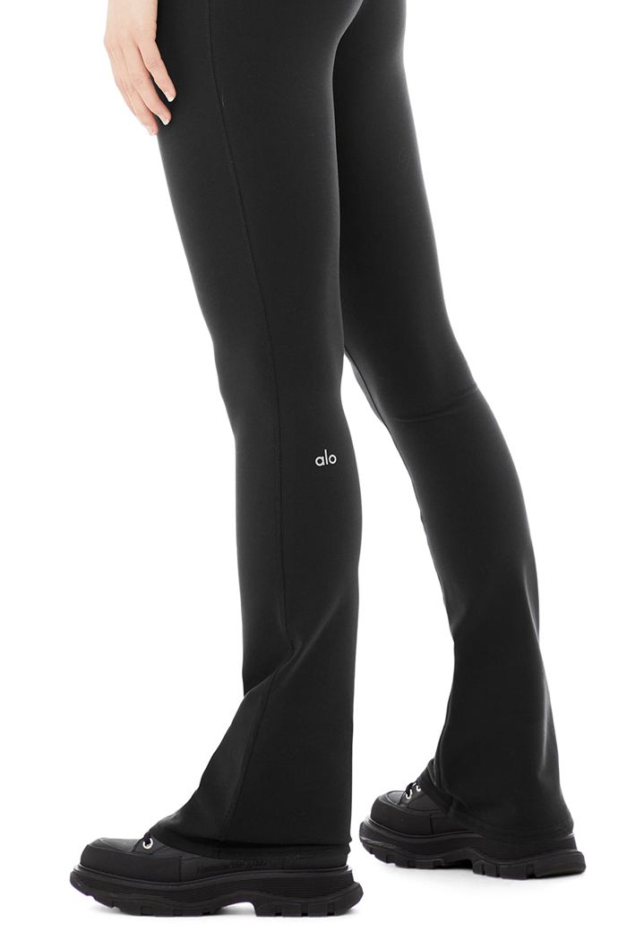 Alo Yoga Airbrush High-Midja 7/8 Bootcut Leggings Dam Svarta | 6231459-UZ