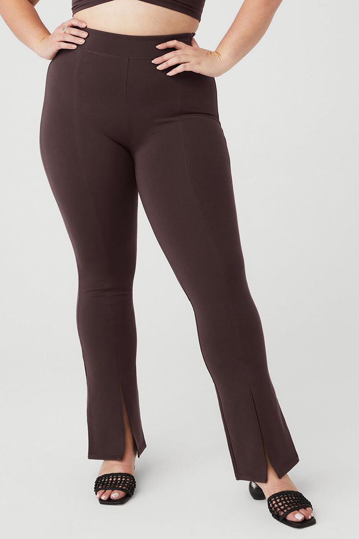 Alo Yoga Airbrush High-Midja 7/8 Flutter Leggings Dam Svarta | 4251069-QP