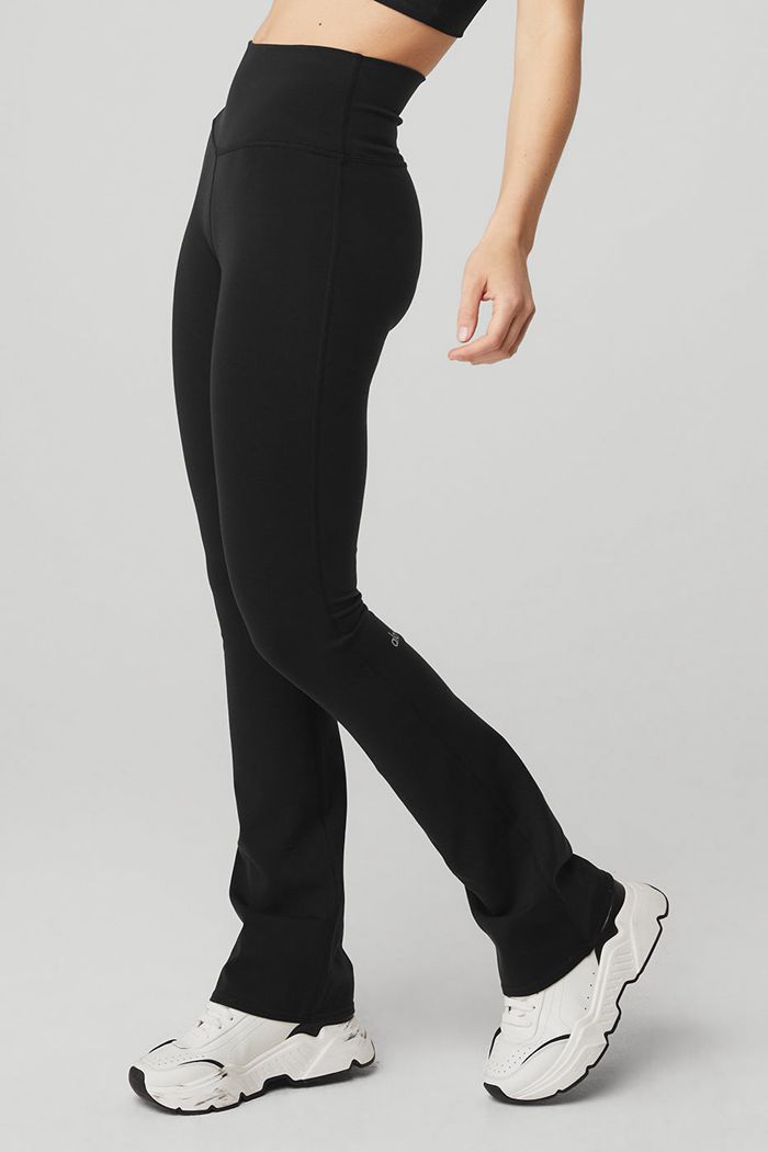 Alo Yoga Airbrush High-Midja Bootcut Leggings Dam Svarta | 0952743-CD